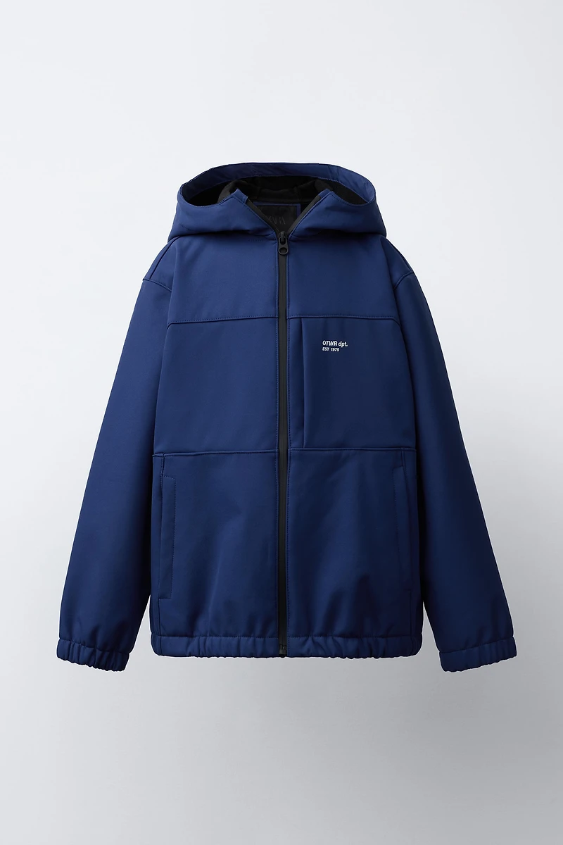 HOODED TECHNICAL JACKET