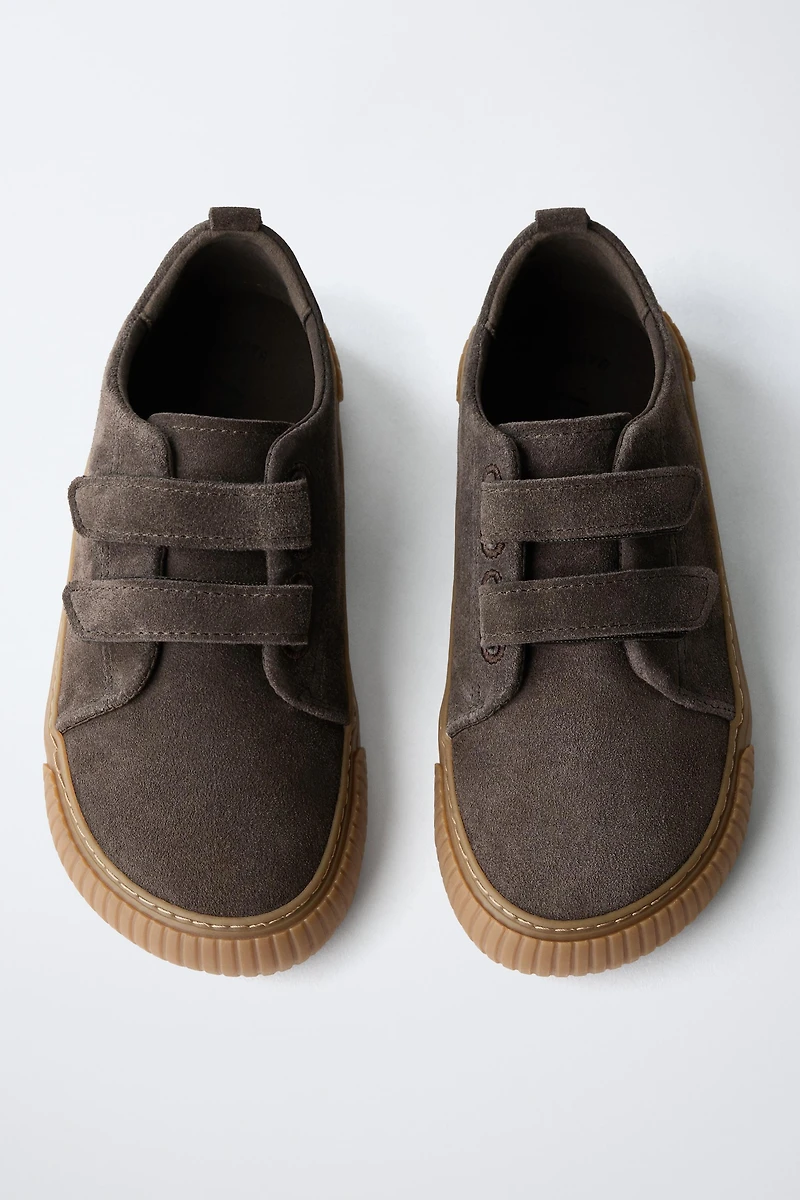 BAREFOOT SPLIT LEATHER SNEAKERS