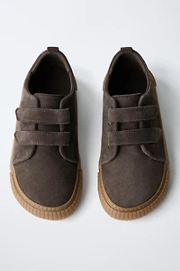 BAREFOOT SPLIT LEATHER SNEAKERS