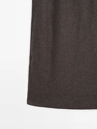 Herringbone mini dress with pockets