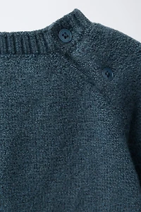 EMBROIDERED PUPPY KNIT SWEATER