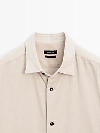 Regular fit corduroy overshirt