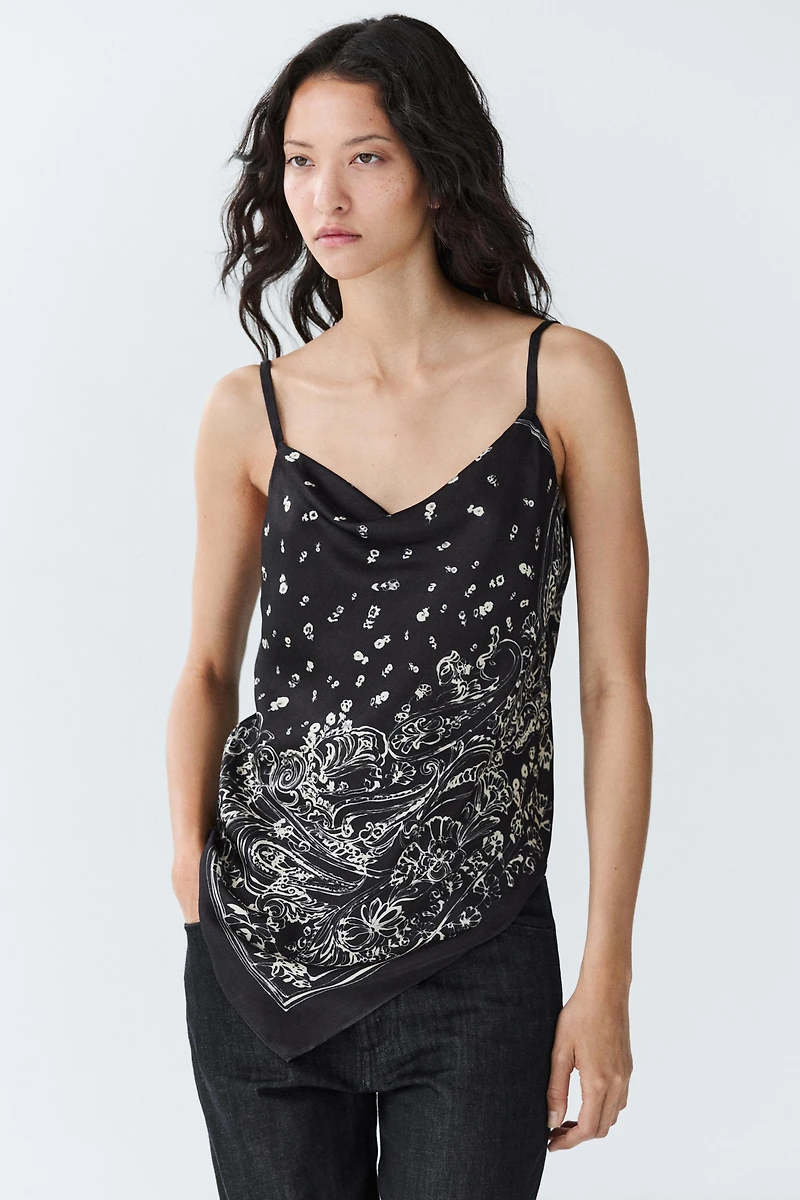 Flowing paisley top