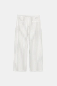 STRIPED LINEN PAREO PANTS ZW COLLECTION