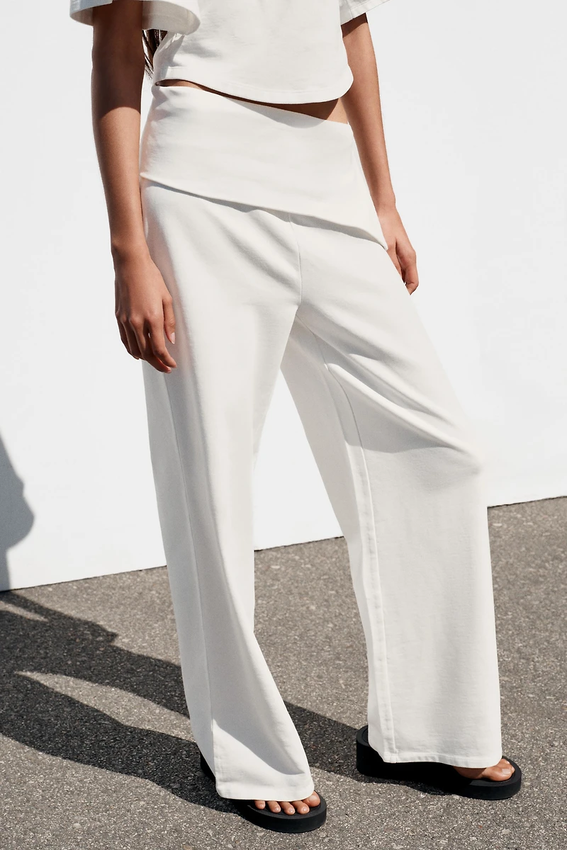 ASYMMETRIC WAIST PANTS