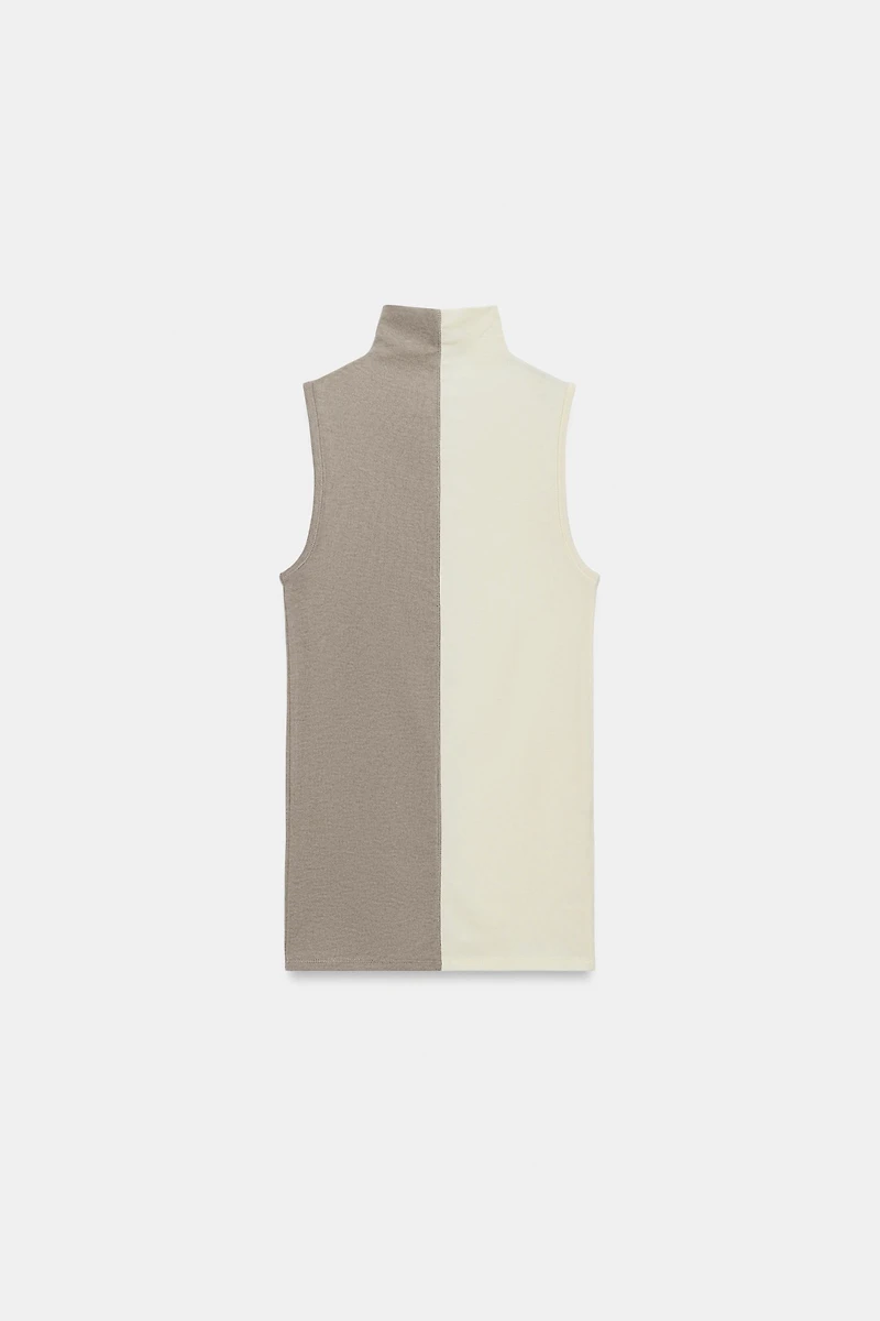 HALTER SLEEVELESS TOP