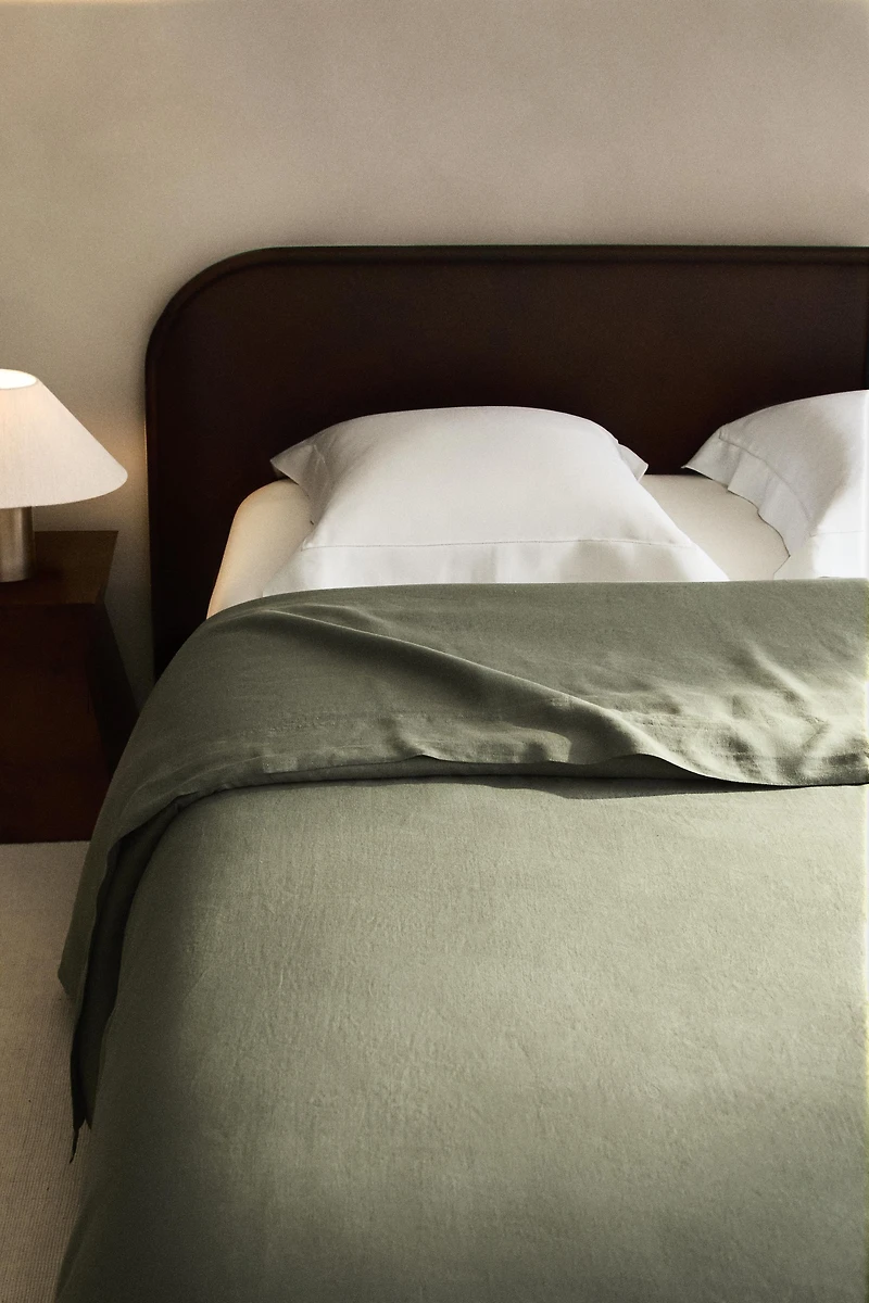 WASHED LINEN DUVET COVER (140 GSM)