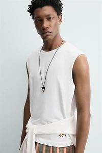 BANANA EMBROIDERED TANK TOP