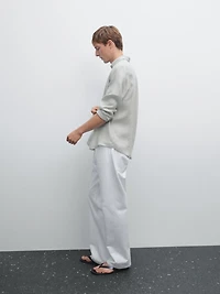 100% linen regular fit shirt
