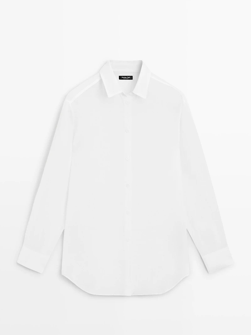 Flowing shirt with collar