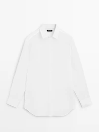 Flowing shirt with collar