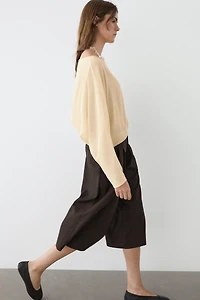 Flowing semi-sheer shirt