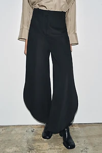 ZW COLLECTION WIDE-LEG PANTS WITH VENTS