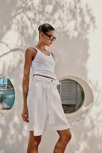 SHORT AVEC CEINTURE À NŒUD