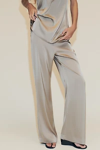 PANTALON SATINÉ TAILLE HAUTE