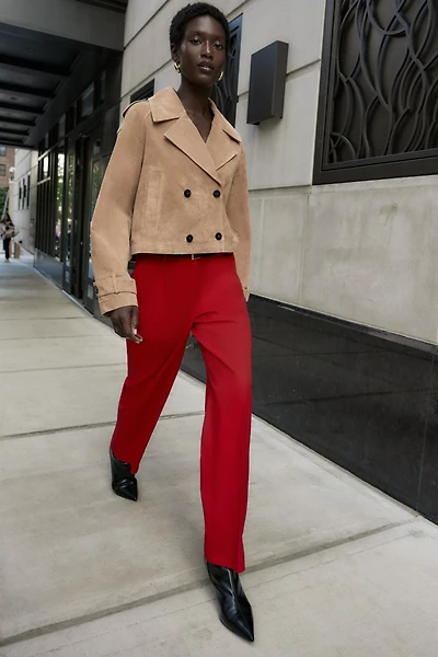 PANTALON DROIT CEINTURÉ