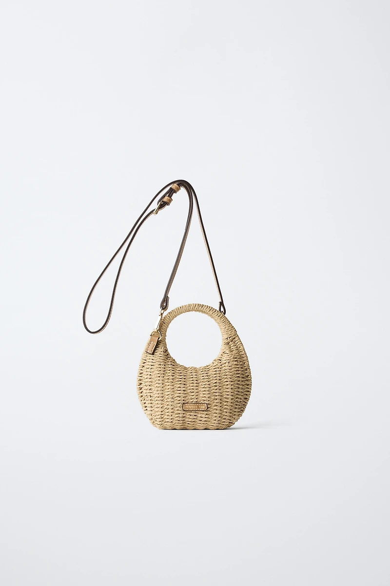 SAC BANDOULIÈRE EFFET RAPHIA