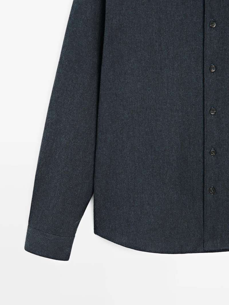 Chemise chinée quadrillage regular fit