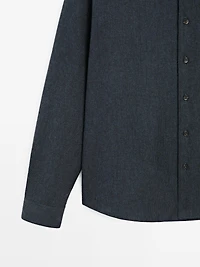 Chemise chinée quadrillage regular fit