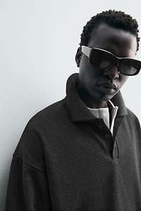 SWEAT POLO TEXTURÉ