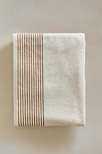 SERVIETTE DE BAIN BORDURE RAYURES