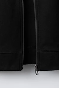 SPORTY INTERLOCK ZIPPER SWEATSHIRT