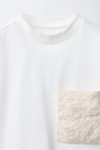 CROCHET POCKET T-SHIRT