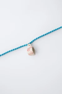 CERAMIC CUP CORD NECKLACE