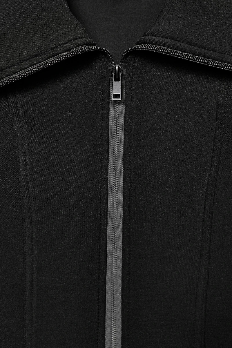 FITTED NEOPRENE EFFECT JACKET
