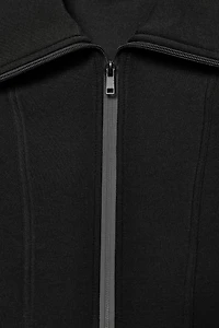 FITTED NEOPRENE EFFECT JACKET