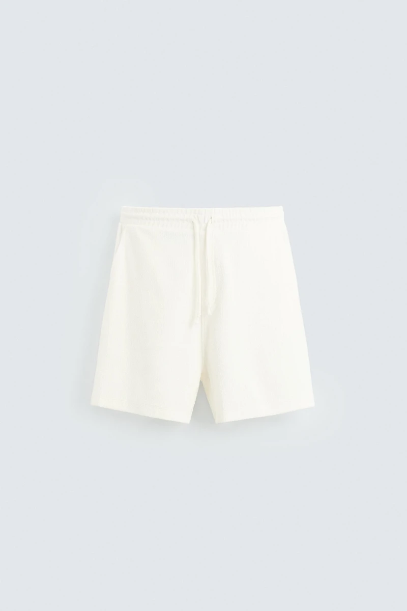 BERMUDA DE JOGGING TEXTURÉ