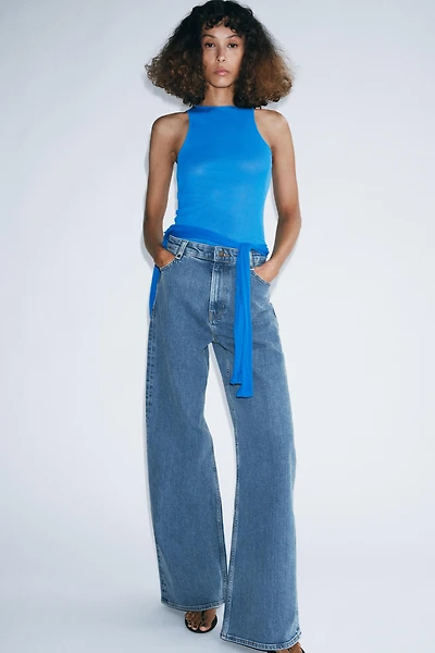 ZW COLLECTION HIGH WAIST WIDE LEG JEANS