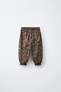 FLORAL PRINT BAGGY PANTS MADE WITH LIBERTY FABRIC