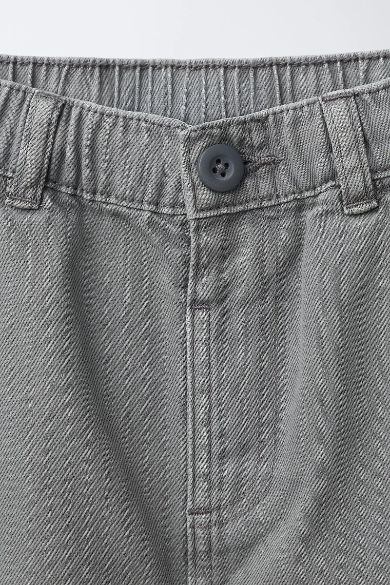 FLOWY TWILL BALLOON PANTS