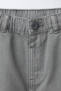 FLOWY TWILL BALLOON PANTS