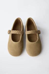 LEATHER BALLET FLATS