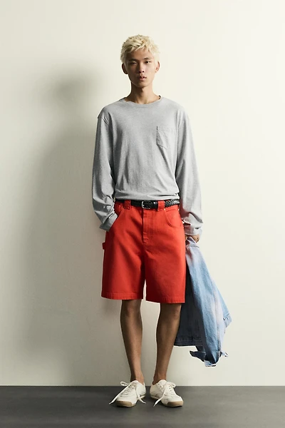 RELAXED FIT COTTON SHORTS