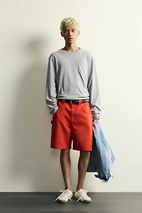 RELAXED FIT COTTON SHORTS