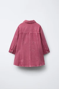 HEART TWILL DRESS