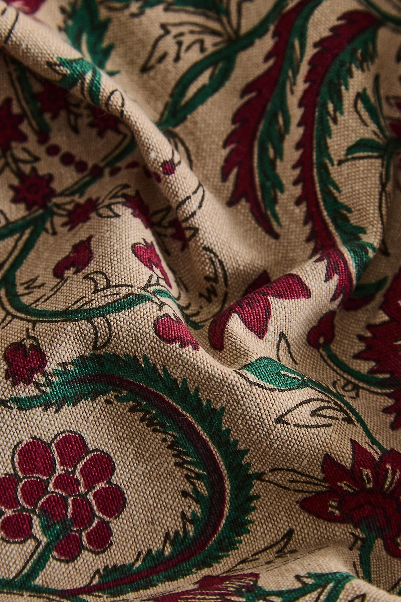 SET OF FRAMED FLORAL COTTON CHRISTMAS NAPKINS (SET OF 2)