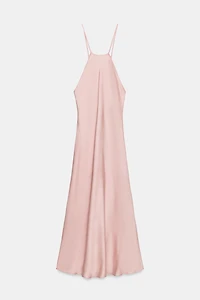 ZW COLLECTION SATIN EFFECT HALTER DRESS