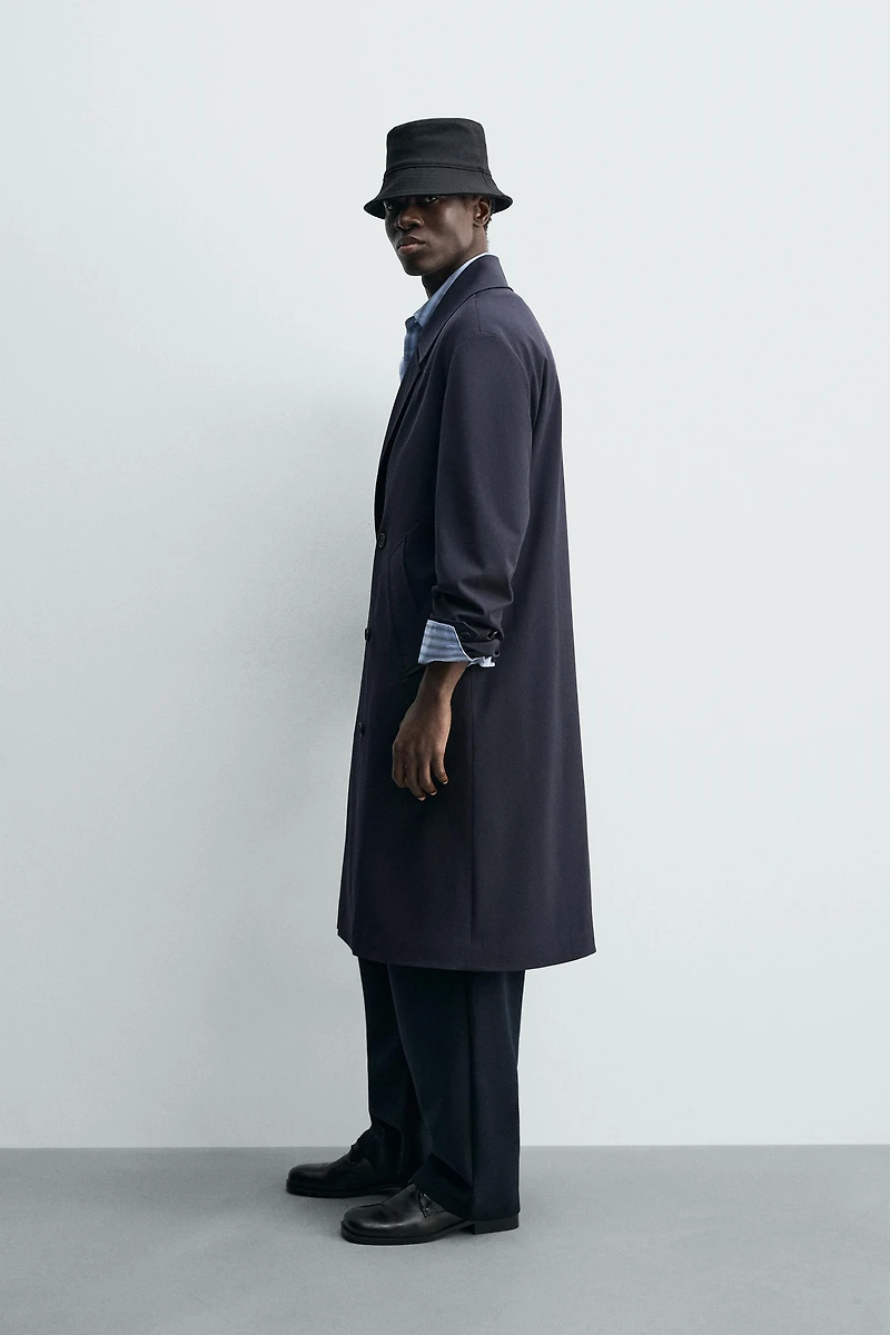 FLOWY DOUBLE BREASTED TRENCH COAT