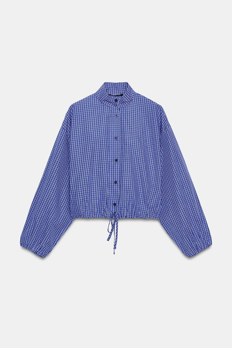 PLAID BALLOON SHIRT