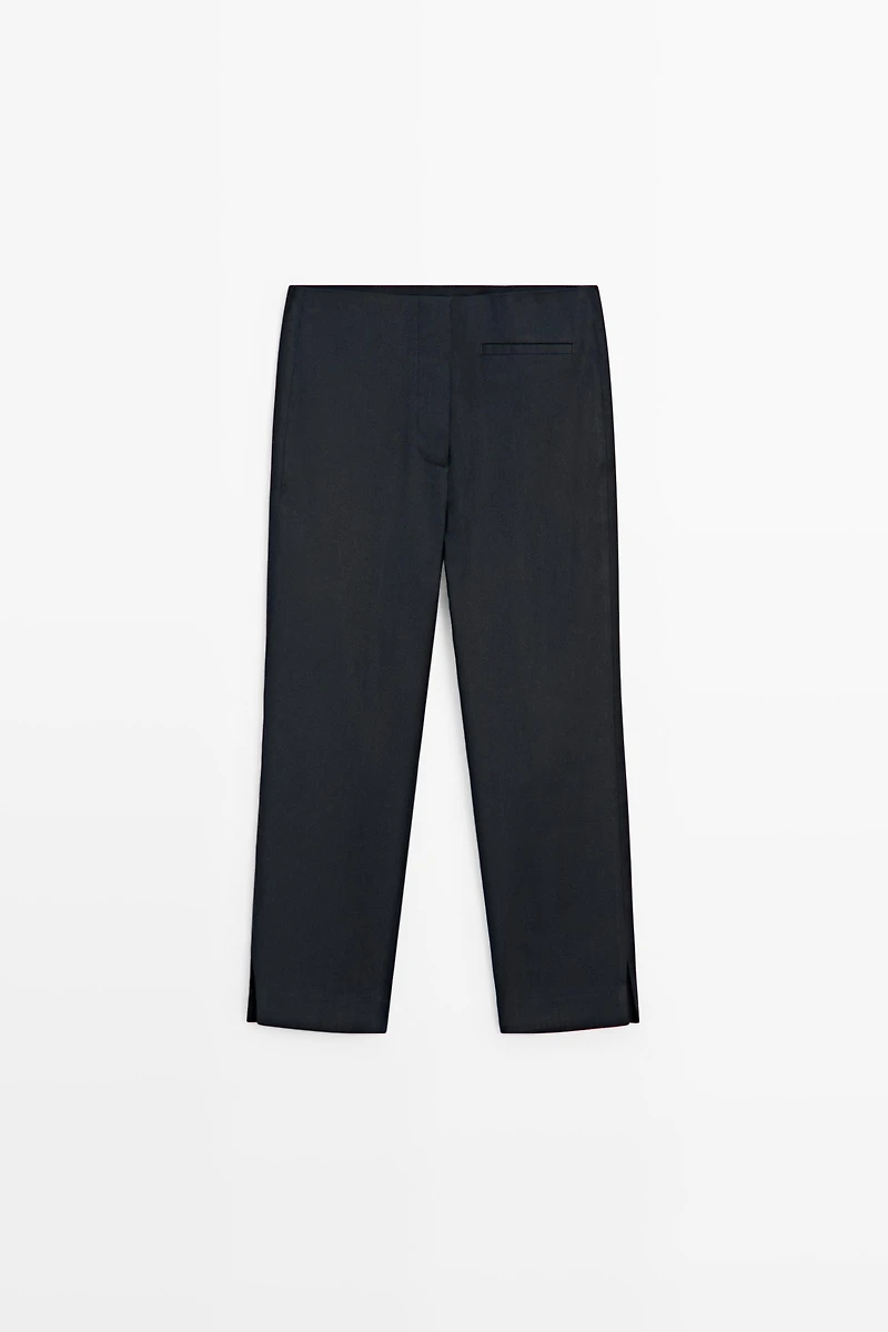 Lightweight linen blend pants
