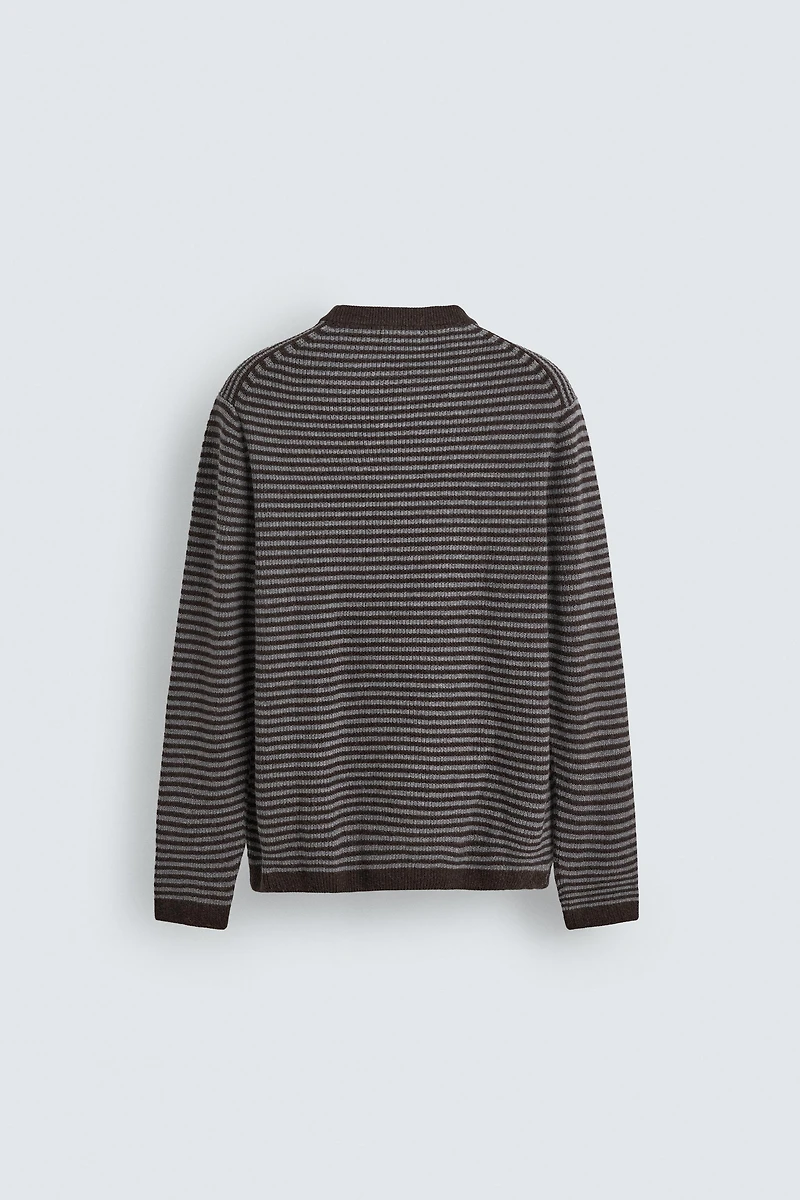STRIPED WOOL BLEND JUMPER