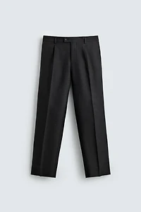 PLEATED REGULAR FIT PANTS