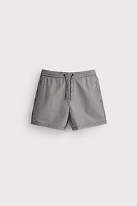 SEERSUCKER MID-LENGTH SWIMSUIT