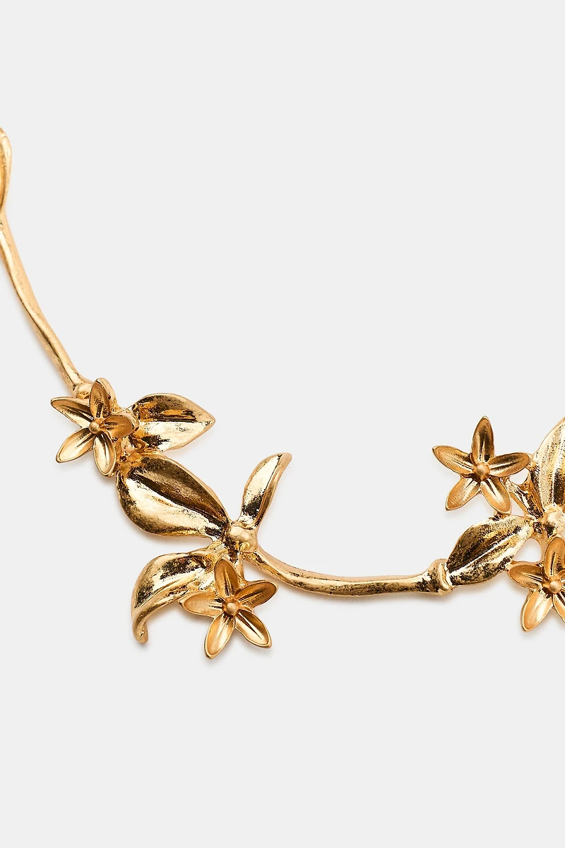 COLLIER RAS-DE-COU FLEURS