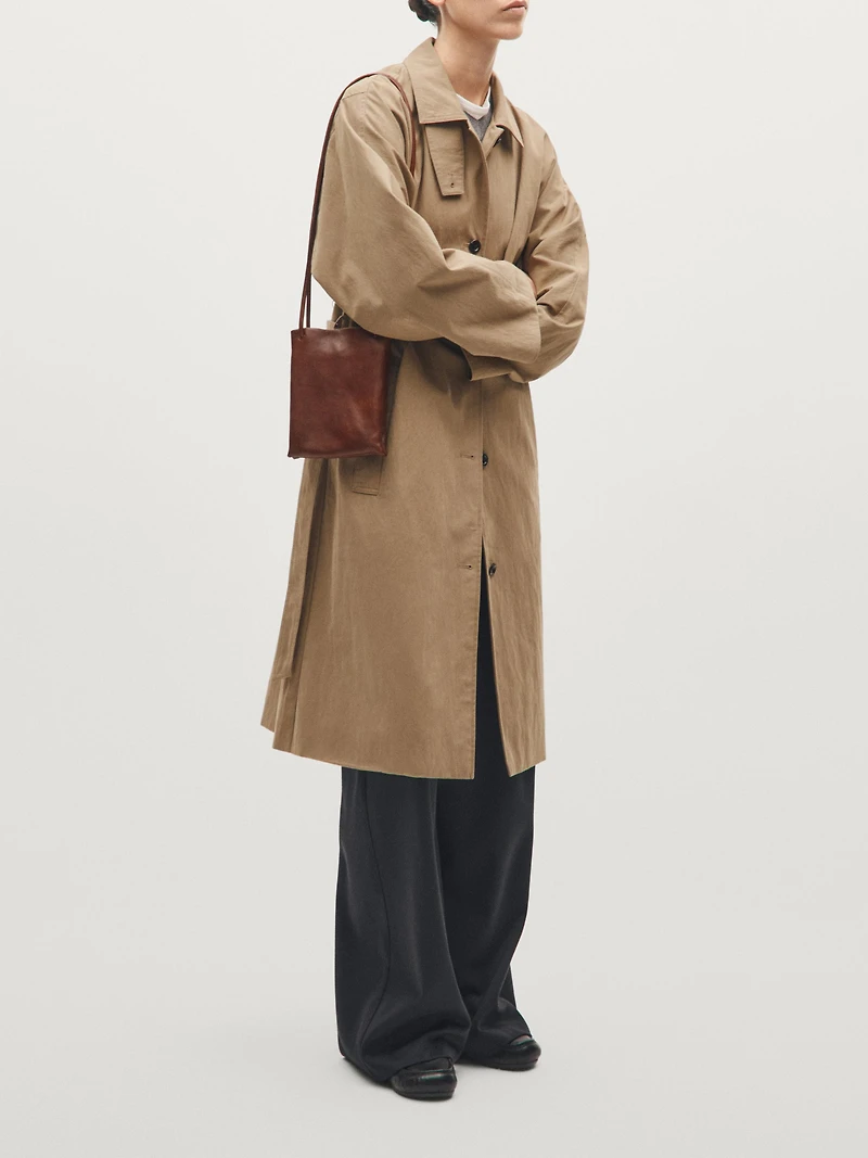 Nappa leather crossbody bag