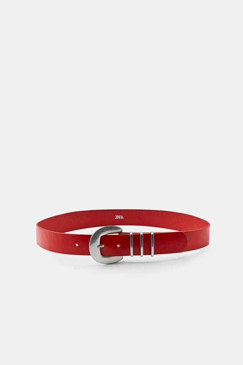 CEINTURE 100% CUIR À TRIPLE PASSANT